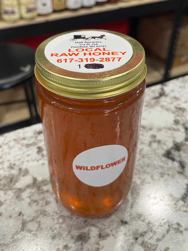 NH Raw wildflower Honey 1 LB glass jar