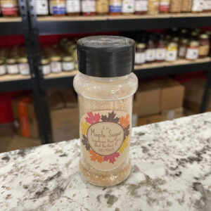 2oz shaker bottle of granulated maple sugar