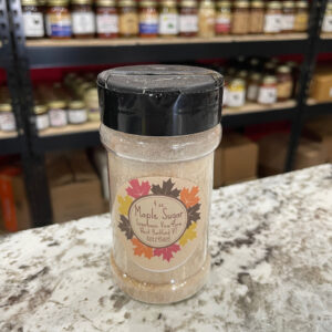 4oz shaker bottle of granulated maple sugar
