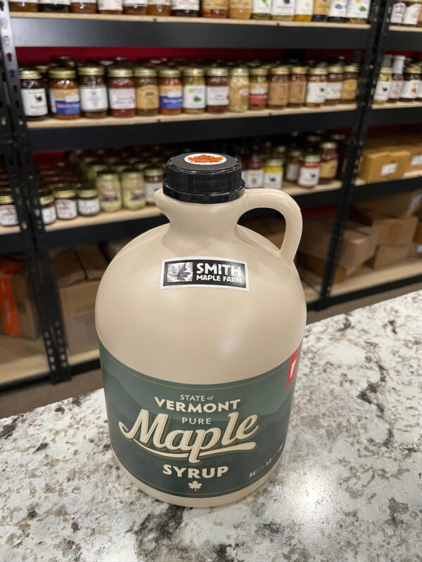 1 half-gallon grade A dark vermont maple syrup