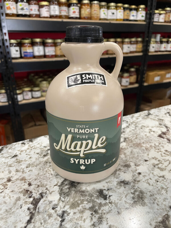 1 quart grade A dark vermont maple syrup