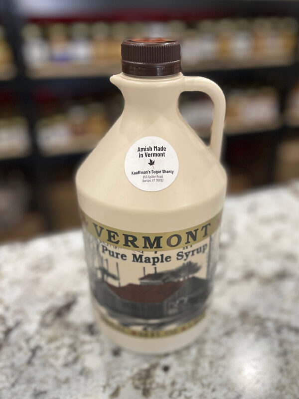 half gallon Amish made pure maple syrup